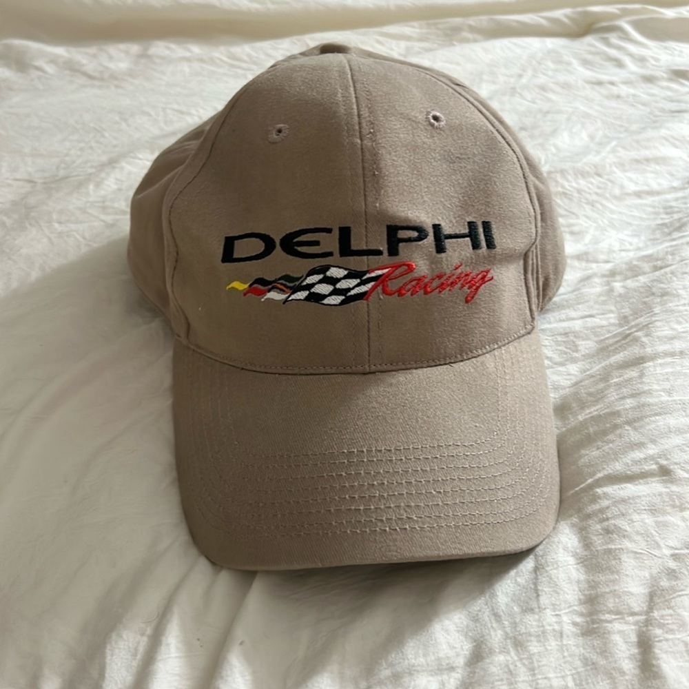 Delphi Racing Tan Adjustable Hat